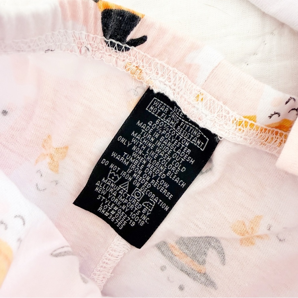 4 PJs and Pumpkins Girl Ghost Print Pajama Set Halloween - Picture 3 of 5